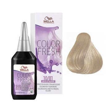 WELLA COLOR FRESH 10/81 - PLATINUM PEARL ASH BLONDE 75 ml / 2.55 Fl.Oz